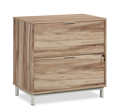 Bergen Circle 30.35" Commercial Grade 2-Drawer Filing Cabinet - Natural Wood |Classeur Bergen Circle de 30,35 po de qualité commerciale à 2 tiroirs - bois naturel