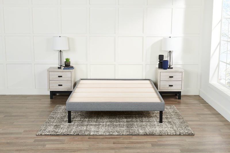 Breeze Twin XL Platform Base - Medium Grey