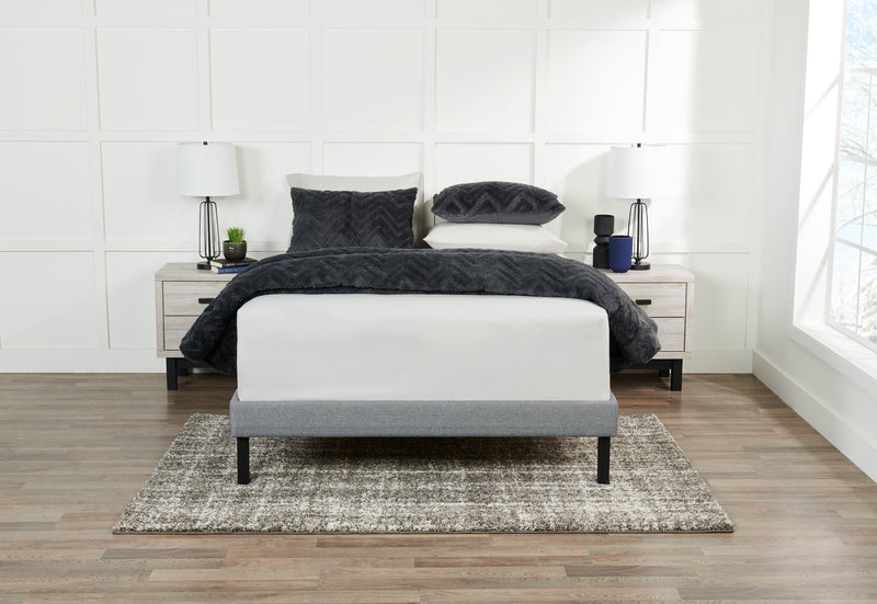 Breeze Twin XL Platform Base - Medium Grey