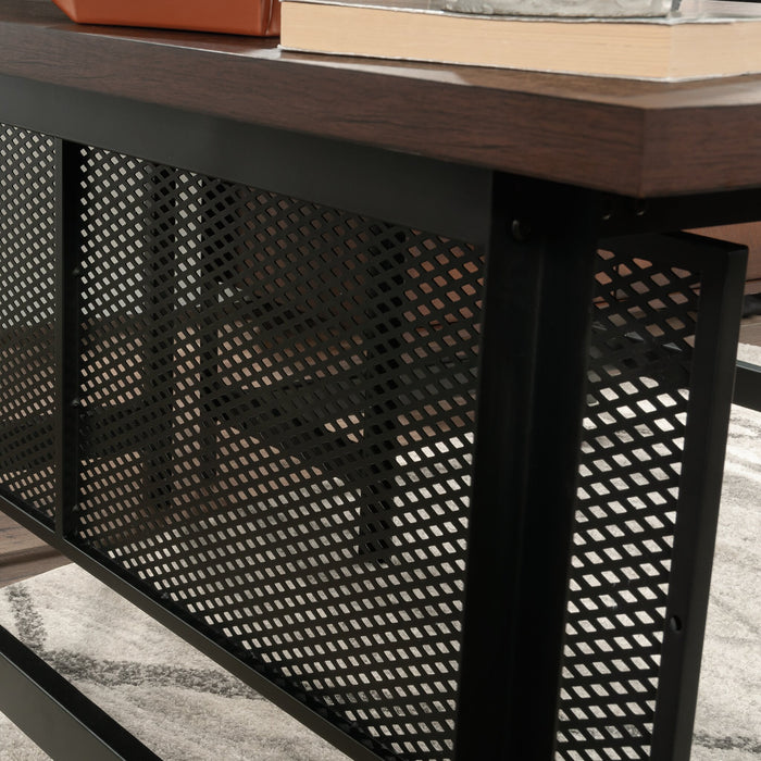 Briarbrook 65.98\" Commercial Grade L-Shaped Computer Office Desk with 3-Drawers - Brown
