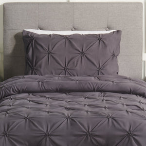 Brianna Dark Grey 2-Piece Twin Comforter Set