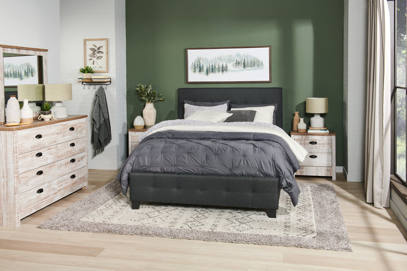 Brianna Dark Grey 3-Piece King Comforter Set