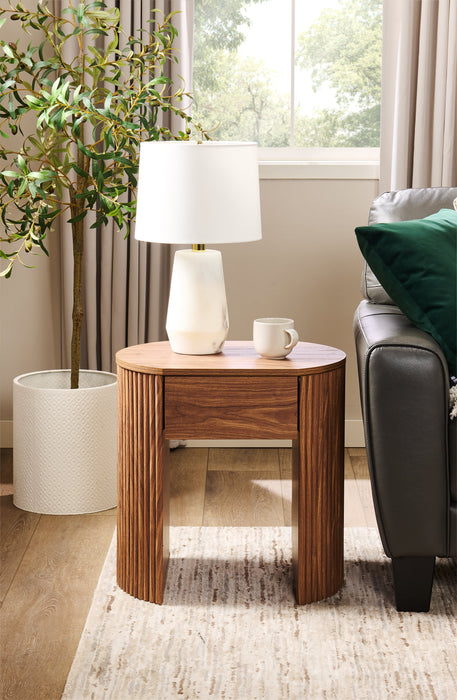 Briggs 21.65\" End Table with Storage - Brown
