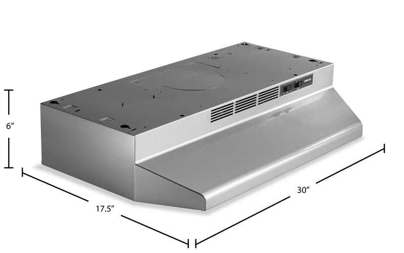 Broan BU2 Series 30\" Under-Cabinet Range Hood - Stainless Steel - BU230SF \t