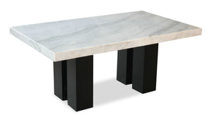 Cami Dining Table with Genuine Marble Top, 70
