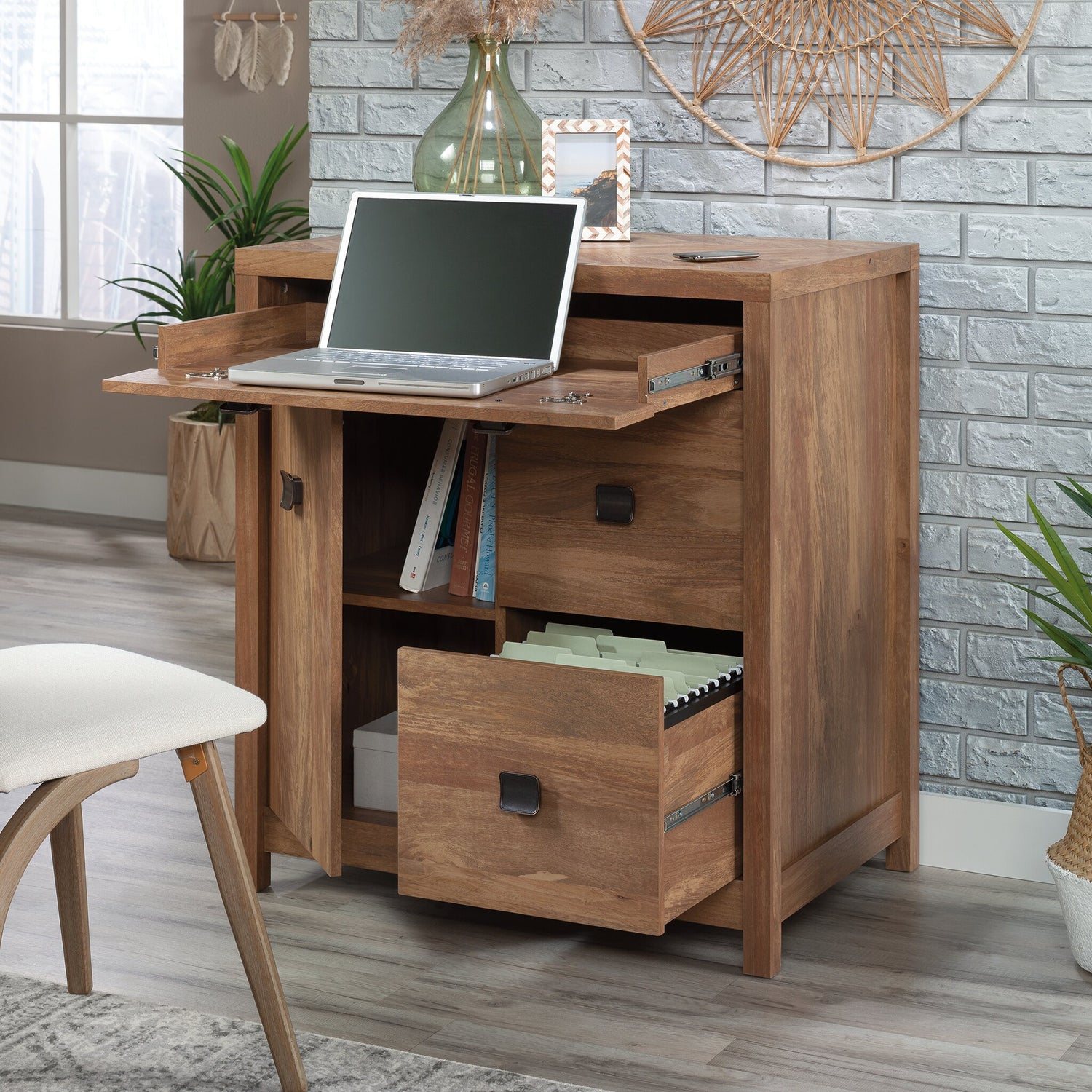 Cannery Bridge 31.73 Commercial Grade Small Office Credenza Brown The Brick