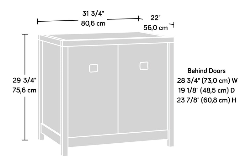 Cannery Bridge 31.72\" Commercial Grade Utility Cabinet - Brown