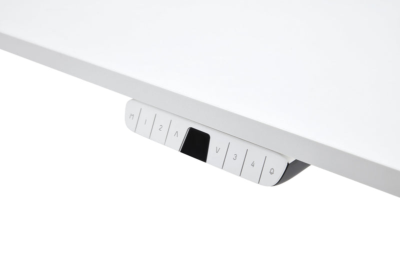 Carson 47.2\" Dual-Motor Lift Office Desk - Matte White