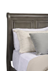 ["Chelsea Platform Storage Bed with Headboard & Frame, Grey - Queen Size"]