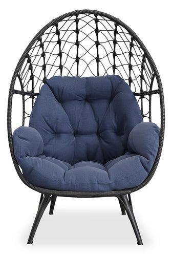 Coco Egg Outdoor Patio Chair - Blue 