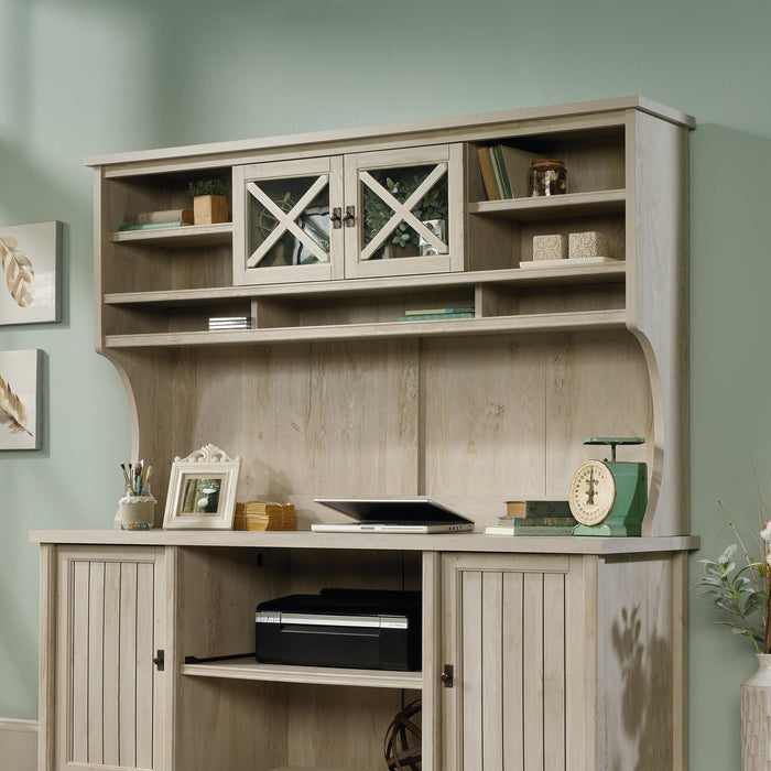 Costa 64.57\"  Commercial Grade Large Hutch with Shelves & Cabinet - Chalked Chestnut