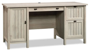 Costa Commercial Grade Computer Desk - Chalked Chestnut