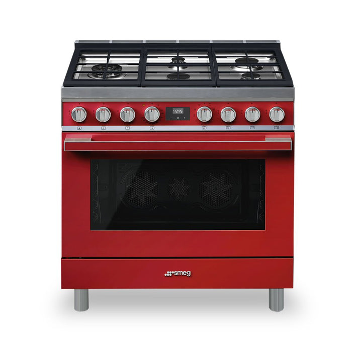 Smeg Portofino 4.5 Cu. Ft. Dual Fuel Range - CPF36UGMR
