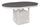 ["Dena Dining Table with 42-60##PACKAGEDETAILSquot;W Extension, Round  - Dove Grey"]