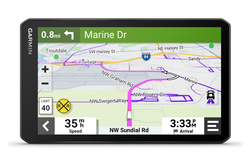 Garmin Dēzl™ Otr710 7\" Truck Gps Navigator - Dash Cam With Custom Routing And 7” Touchscreen Display