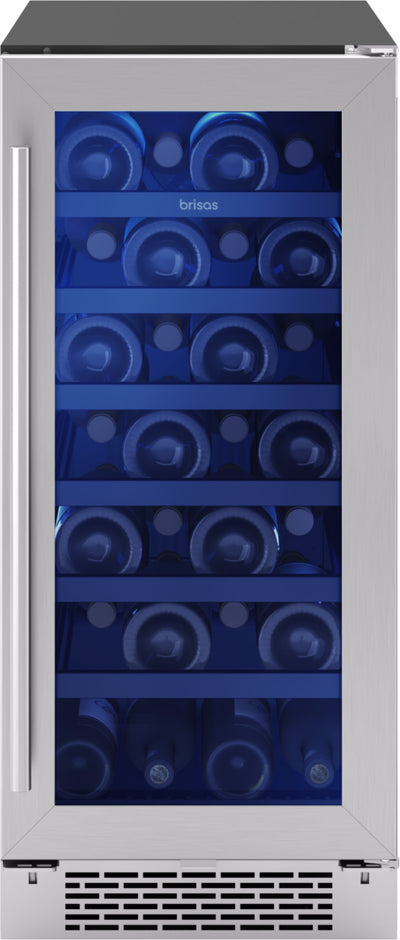 Brisas by Zephyr 15" Wine Cooler - Stainless Steel - BWN15C01AG  | Refroidisseur à vin Brisas par Zephyr de 15 po - acier inoxydable - BWN15C01AG  | BWN15C0S
