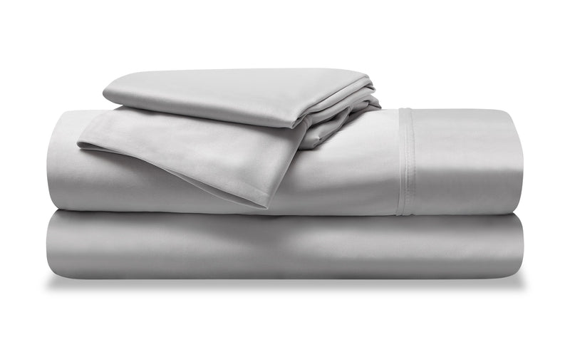 BEDGEAR Dri-Tec® 4-Piece Queen Split Head Sheet Set - Light Grey