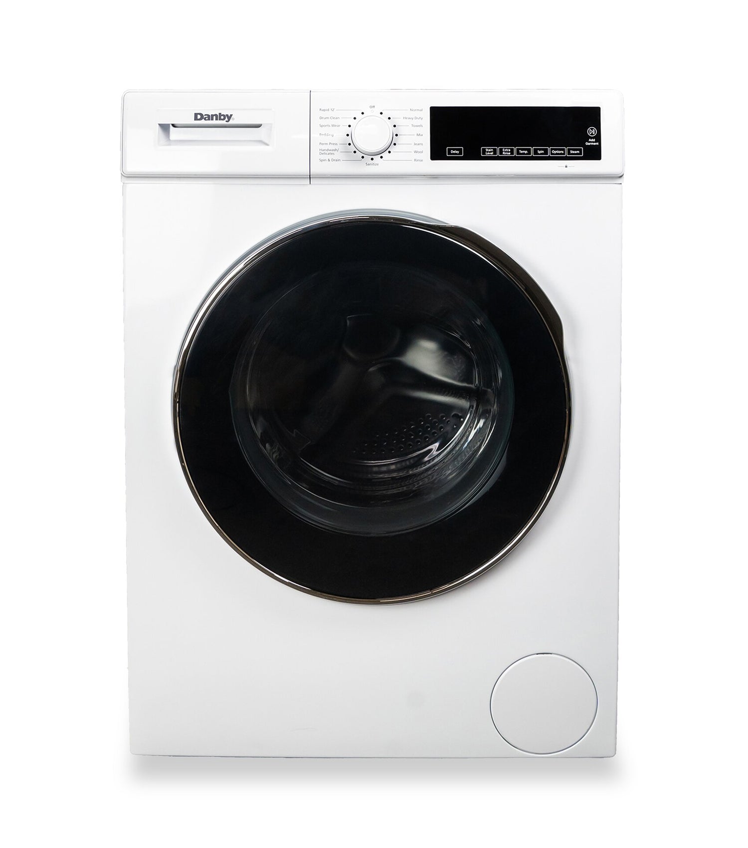 Danby Compact Front-Load Washer with Steam and Cu