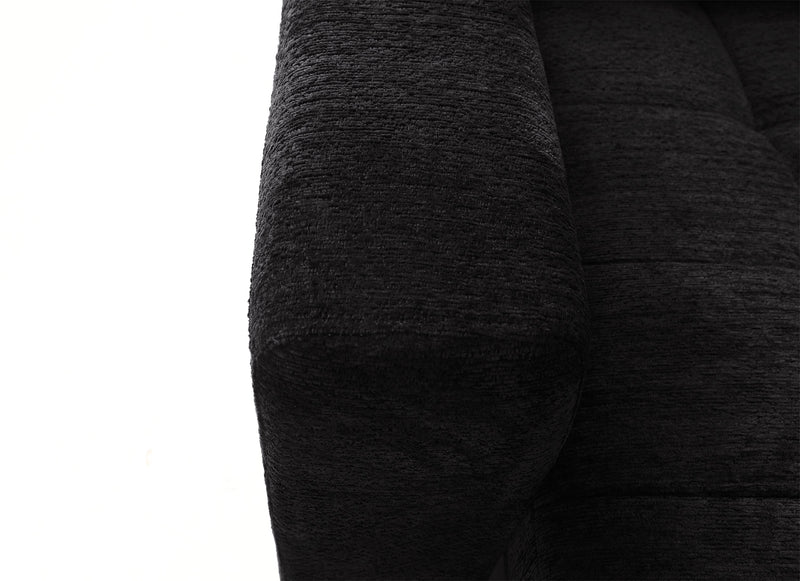 Scott Living Elevate Modular 3-Piece Right-Facing Chenille Fabric Power Reclining and Sliding Sectional - Ebony