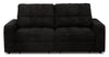 Scott Living Elevate Modular 82\" Chenille Fabric Loveseat with Power Sliding - Ebony