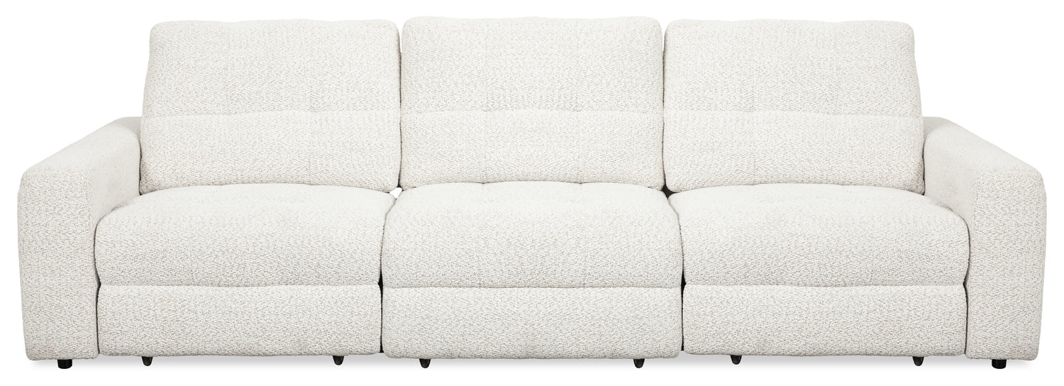 Scott Living Elevate Modular 115" Chenille Fabric Sofa with Power S