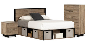 Everley Five-Piece Full Bedroom Package | Ensemble de chambre à coucher Everley 5 pièces avec lit double