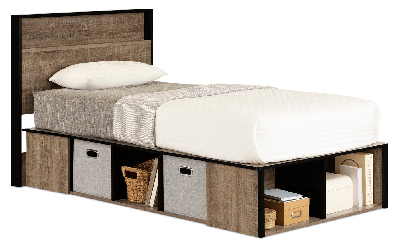 Everley Twin Storage Bed The Brick