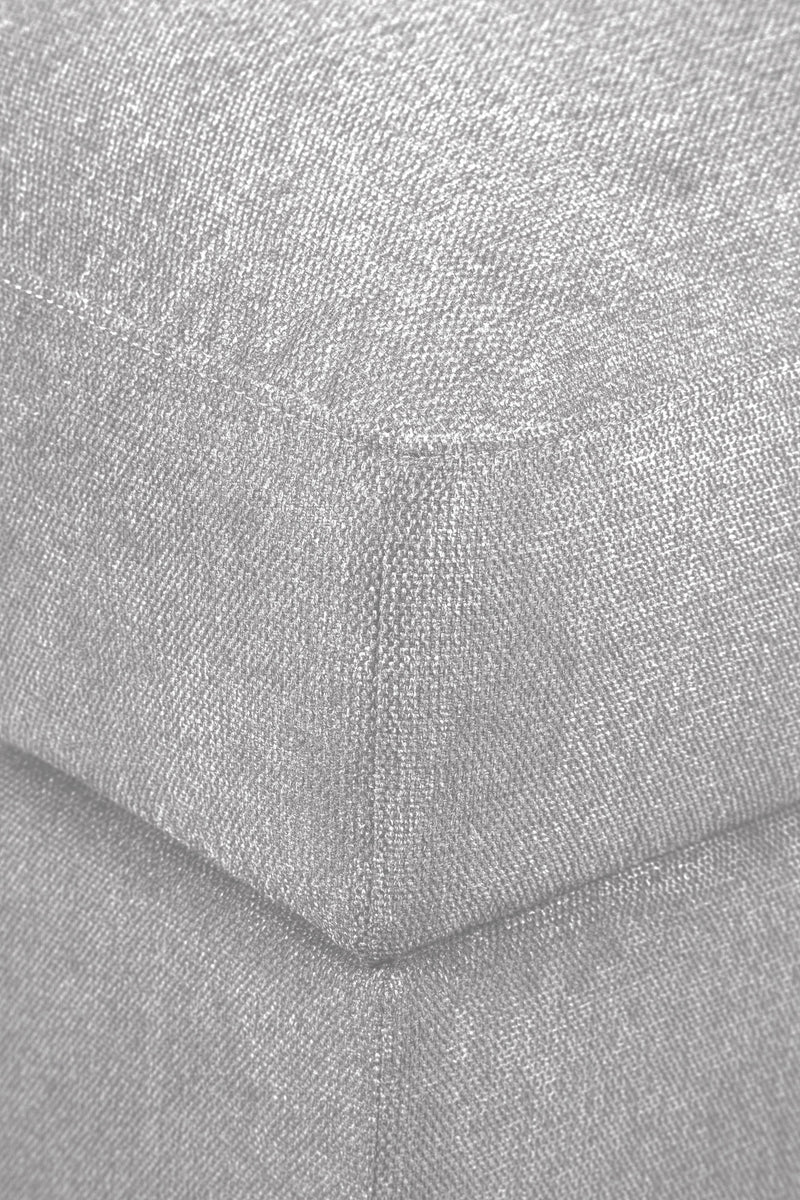 Evolve LinenLook Fabric Ottoman Light Grey The Brick