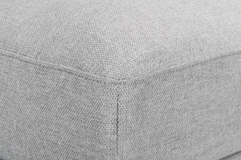 Scott Living Evolve Modular 5-Piece Linen-Look Fabric Armless Sectional with Feather Down Cushions - Grey