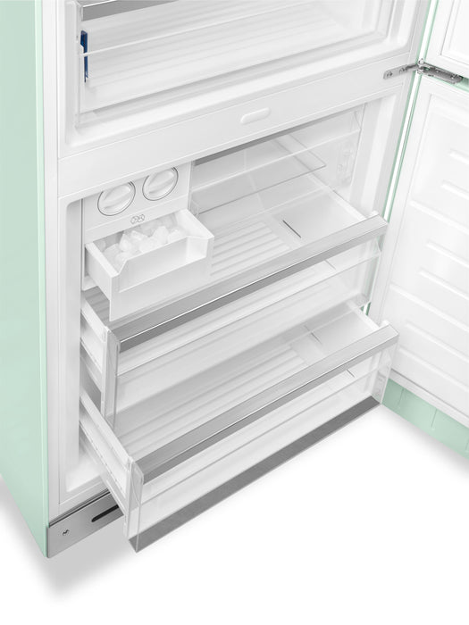 Smeg 18 Cu. Ft. Retro Bottom-Freezer Refrigerator - FAB38URPG
