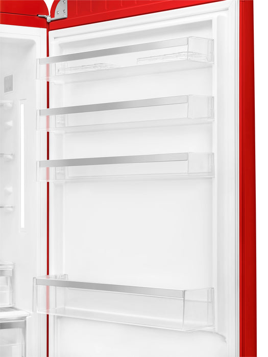 Smeg 18 Cu. Ft. Retro Bottom-Freezer Refrigerator - FAB38URRD