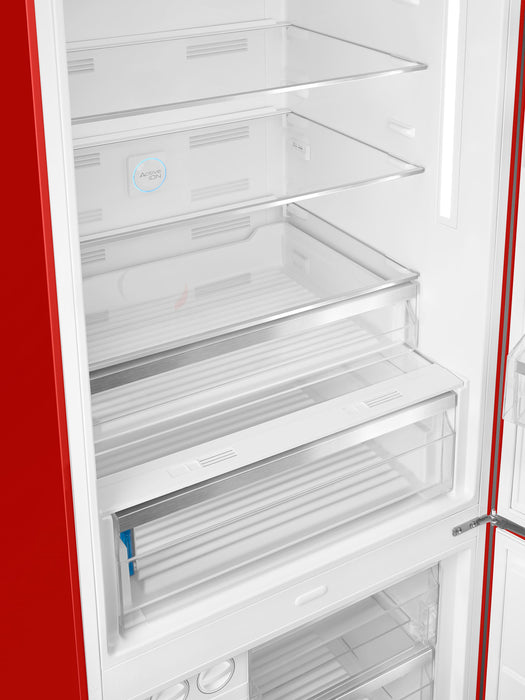 Smeg 18 Cu. Ft. Retro Bottom-Freezer Refrigerator - FAB38URRD