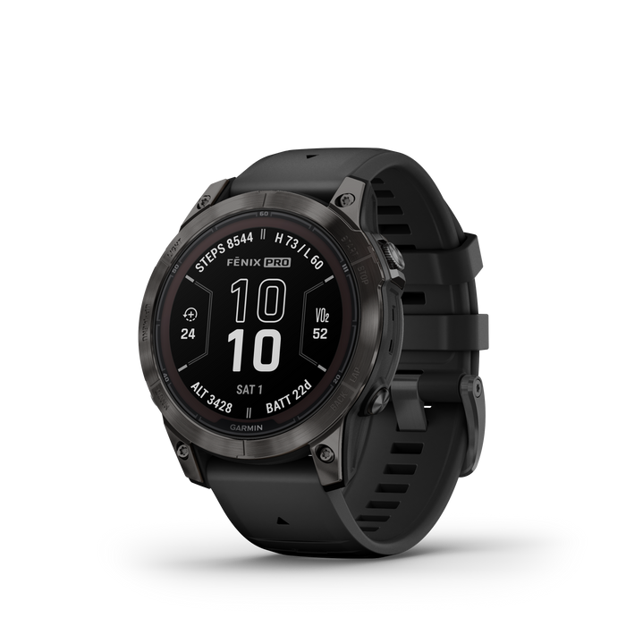 Garmin Fenix® 7 Pro Gps Smartwatch - Health Monitoring With Solar Charging, 42mm - Carbon Gray