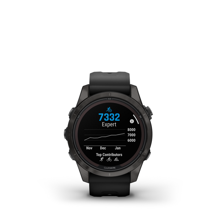 Garmin Fenix® 7s Pro Gps Smartwatch - Health Monitoring With Solar Charging, 42mm - Carbon Gray