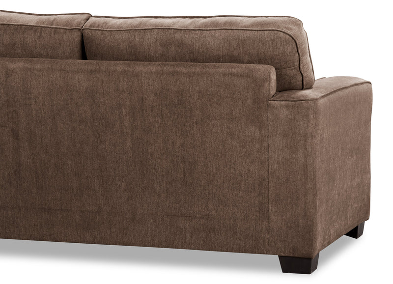 Fiona Chenille FullSize Sofa Bed Mocha The Brick