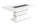 ["Garbo Dining Table with Glass Insert, Pedestal Base, Glam, 78.75##PACKAGEDETAILSquot;W - White"]