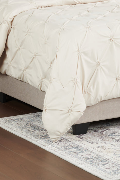 Gardenia Wynd 3-Piece King Comforter Set - Oatmeal