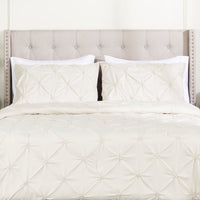 Gardenia Wynd 3-Piece King Comforter Set - Oatmeal 