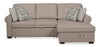 Haven 2-Piece Right-Facing Chenille Sleeper Sectional - Taupe