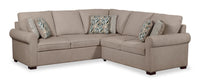 Haven 2-Piece Left-Facing Chenille Sectional - Taupe 