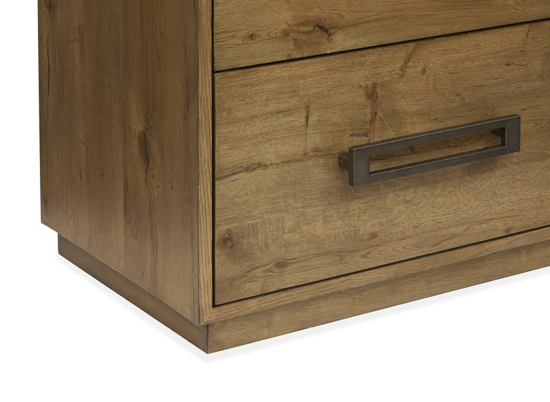 Scott Living Henri Bedroom Chest of Drawers, 5-Drawer, 38.2\"W x 50.3\"H, Wood - Brown