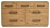 ["Scott Living Henri Bedroom 7-Drawer Dresser, 64\"W x 34\"H, Wood - Brown"]