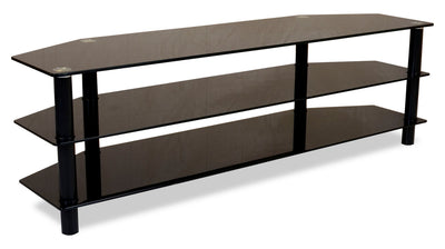 Jett 62" TV Stand with Storage for TVs up to 70" - Black | Meuble pour téléviseur Jett de 62 po avec rangement pour téléviseurs jusqu’à 70 po - noir