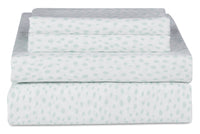 Kort & Co. Mark 4-Piece Queen Sheet Set - Blue and White 