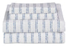 Kort & Co. Stripe 4-Piece King Sheet Set - Blue and White