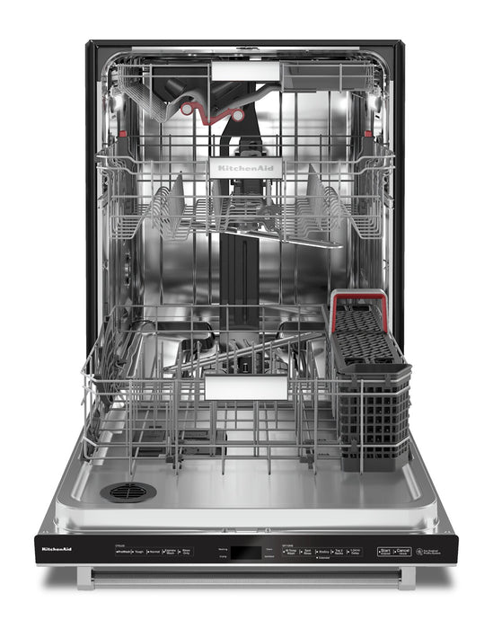 KitchenAid 24\" 44 dBA Top-Control Dishwasher with LED Lighting - KDTM804KPS