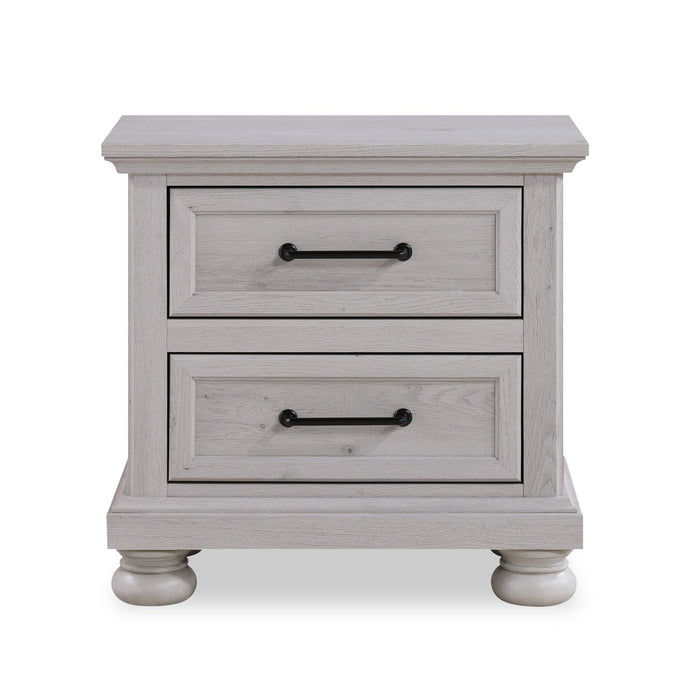 Kylie 6pc Bedroom Set with Storage Bed, Dresser, Mirror & Nightstand, Sand - King Size