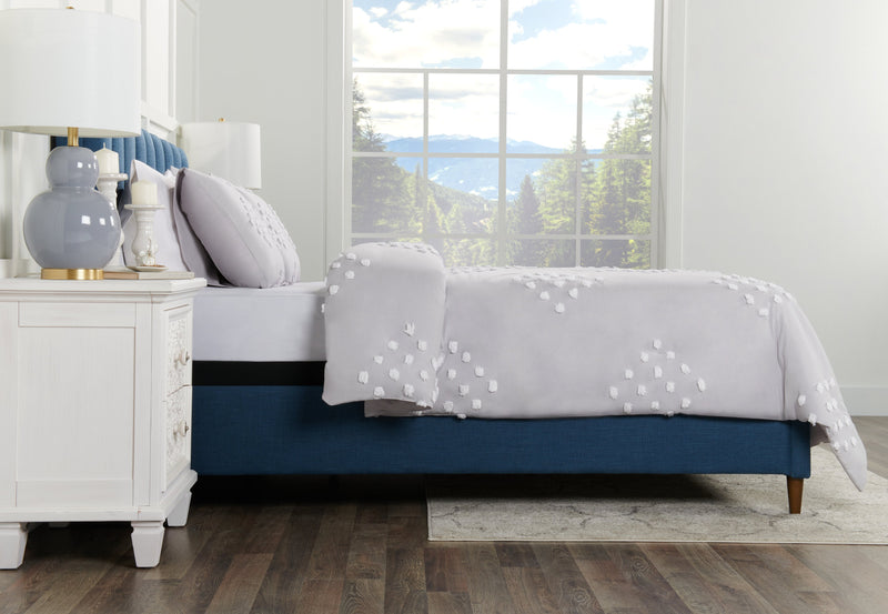 Lake 3-Piece Queen Comforter Set - Grey