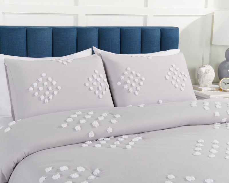 Lake 3-Piece Queen Comforter Set - Grey