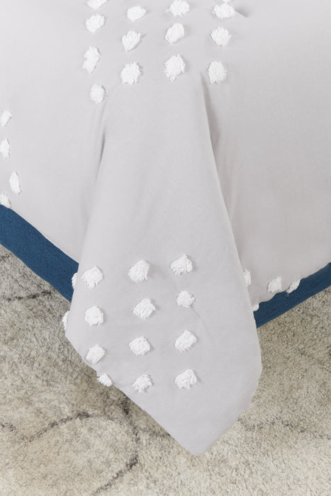 Lake 3-Piece Queen Comforter Set - Grey